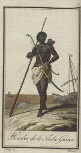 Hombre de Nueba Guinea. El viagero universal ó Noticia del mundo antiguo y nuevo (Tomo IV) (Num. Serie, 04) 