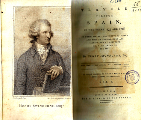 Travels through Spain, in the years 1775 and 1776...Henry Swinburne. London. 1787