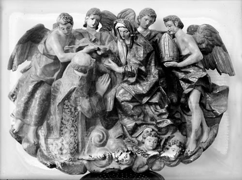 	Imposición de la casulla a San Ildefonso. Sacristía de la Catedral de Toledo.  Fondo Gómez Moreno-Ricardo Orueta . ATN/GMO/30/a01470 (ACCHS-CSIC).