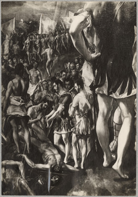 El martirio de San Mauricio y la legión tebana. Monasterio de San Lorenzo del Escorial. Colección General Pintura. ATN/CGP/P0011807 (ACCHS-CSIC.