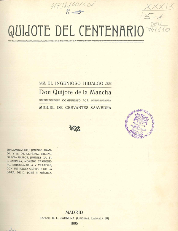 Quijote del Centenario